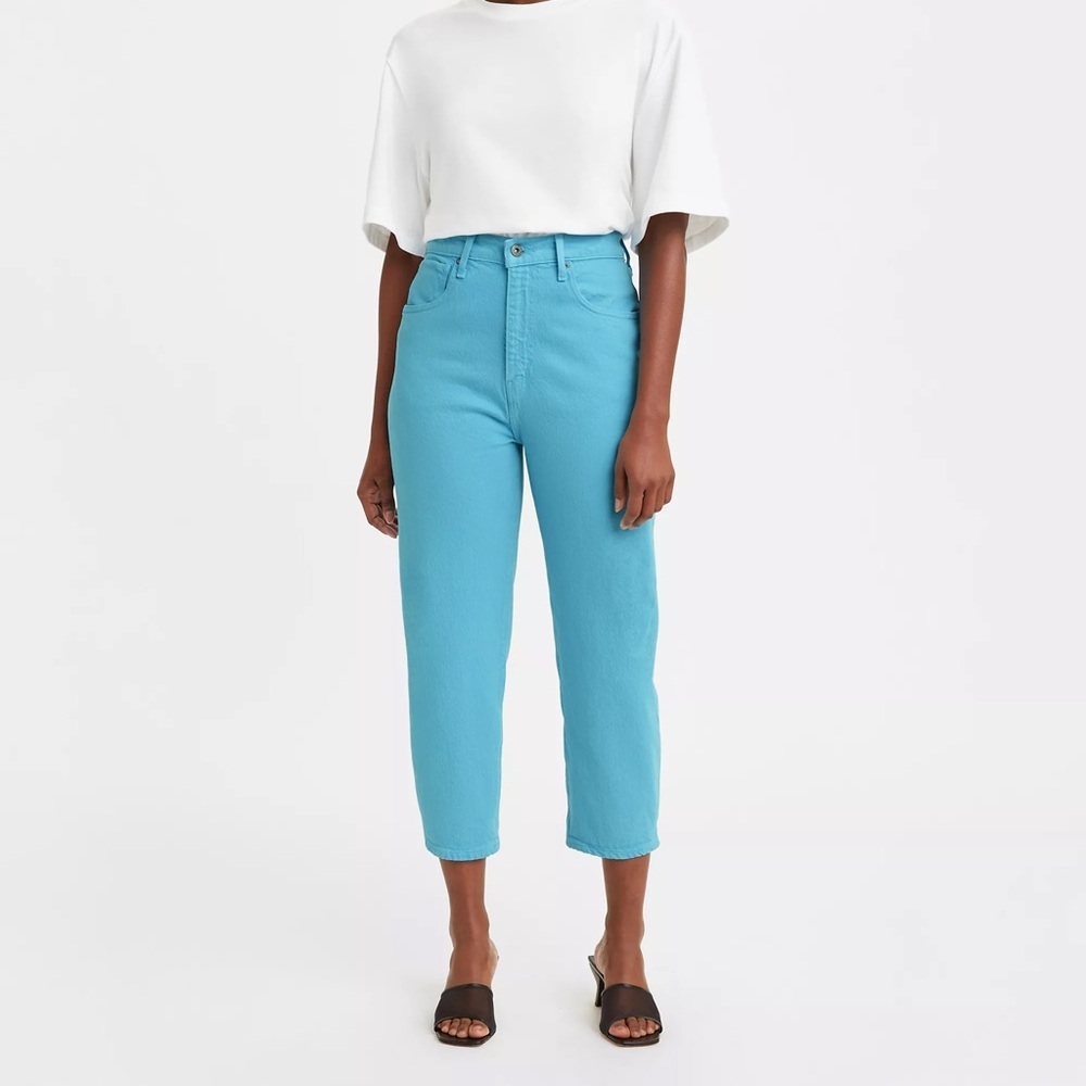 Levi’s Made & Crafted Women’s Organic Cotton Ankle Barrel Blue Mist Jeans 24